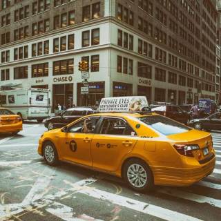 Yellow taxi wallpaper