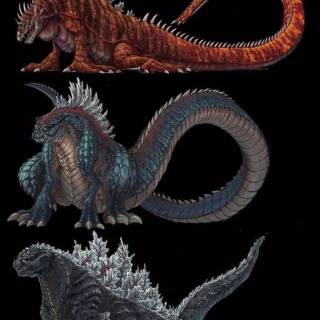 Godzilla evolved wallpaper