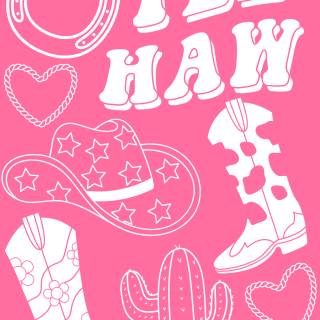 Cowgirl preppy wallpaper