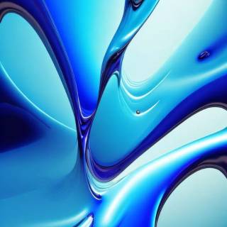 Abstract liquid blue wallpaper