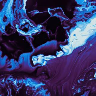 Abstract liquid blue wallpaper