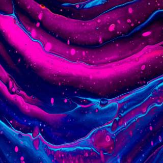 Abstract liquid blue wallpaper
