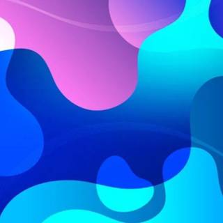 Abstract liquid blue wallpaper