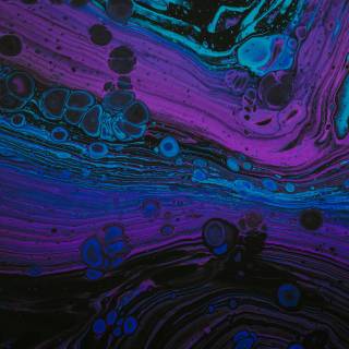 Abstract liquid blue wallpaper