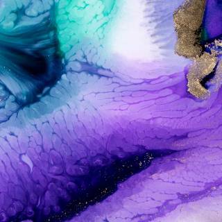 Abstract liquid blue wallpaper