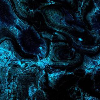 Abstract liquid blue wallpaper