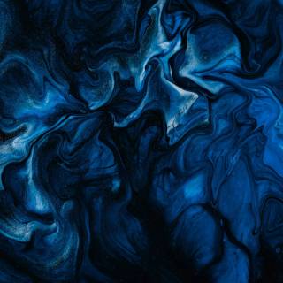 Abstract liquid blue wallpaper
