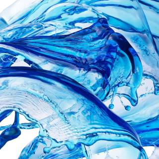Abstract liquid blue wallpaper