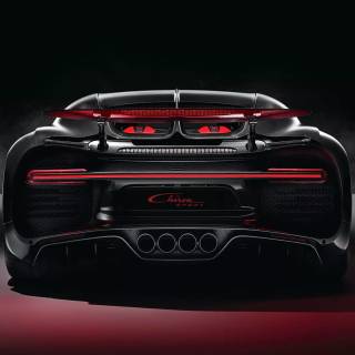Bugatti Chiron rear wallpaper