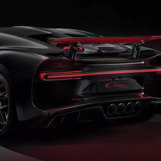 Bugatti Chiron rear wallpaper