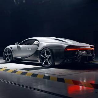 Bugatti Chiron rear wallpaper