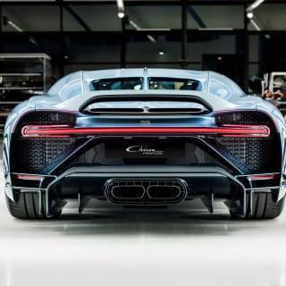Bugatti Chiron rear wallpaper