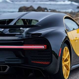 Bugatti Chiron rear wallpaper