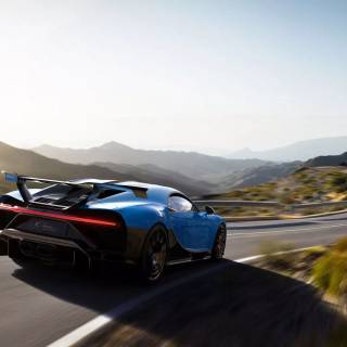 Bugatti Chiron rear wallpaper