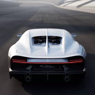 Bugatti Chiron rear wallpaper