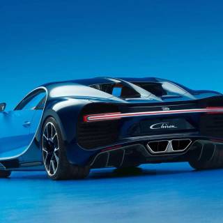 Bugatti Chiron rear wallpaper