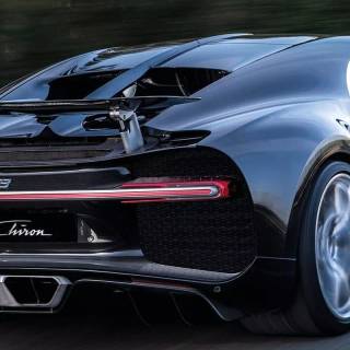 Bugatti Chiron rear wallpaper