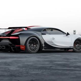 Bugatti Chiron rear wallpaper