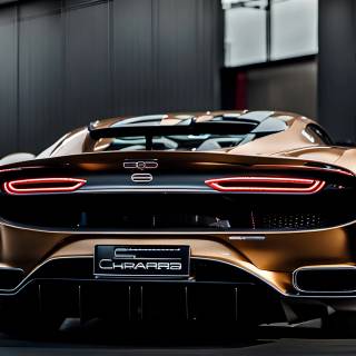 Bugatti Chiron rear wallpaper