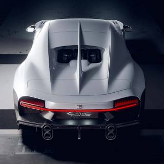 Bugatti Chiron rear wallpaper