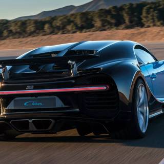 Bugatti Chiron rear wallpaper