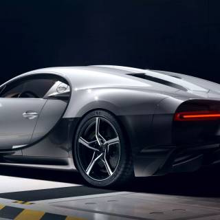 Bugatti Chiron rear wallpaper