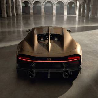 Bugatti Chiron rear wallpaper