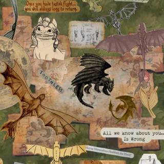 Dragon collage wallpaper