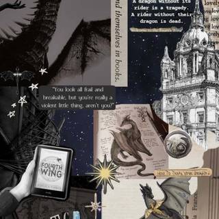 Dragon collage wallpaper