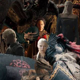 Dragon collage wallpaper