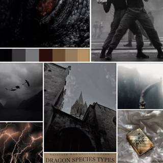 Dragon collage wallpaper