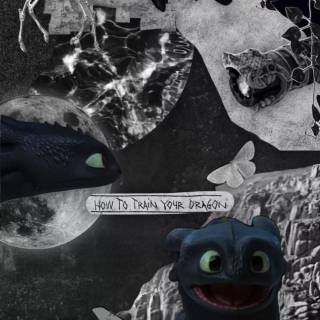 Dragon collage wallpaper