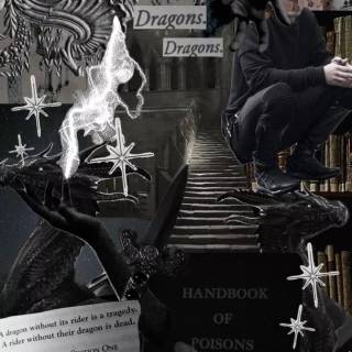 Dragon collage wallpaper