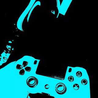 Black grunge PS4 wallpaper