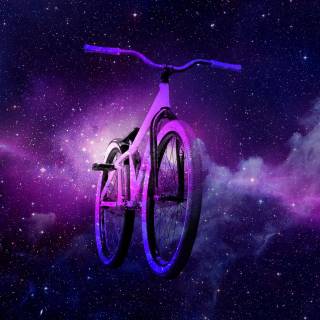 Purple bike wallpaper