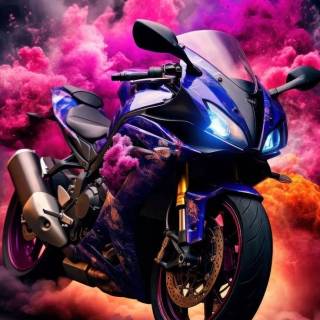 Purple bike wallpaper