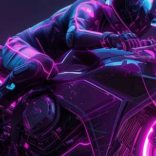 Purple bike wallpaper