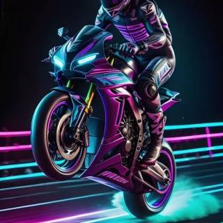Purple bike wallpaper