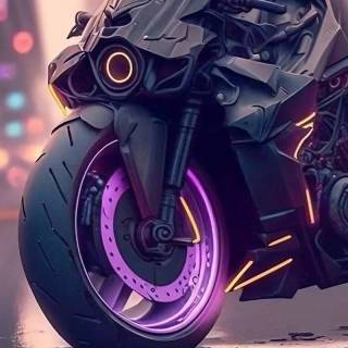 Purple bike wallpaper