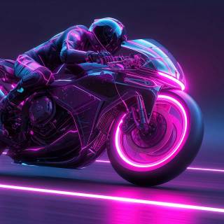 Purple bike wallpaper