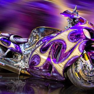 Purple bike wallpaper