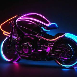 Purple bike wallpaper