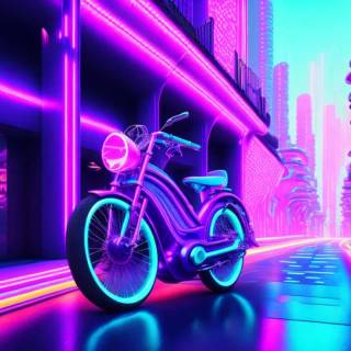 Purple bike wallpaper