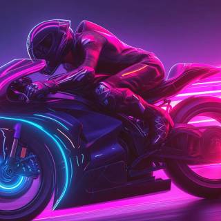Purple bike wallpaper