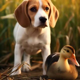 Cute Beagles wallpaper