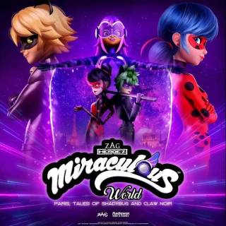 Miraculous World: Paris Tales of Shadybug and Claw Noir wallpaper
