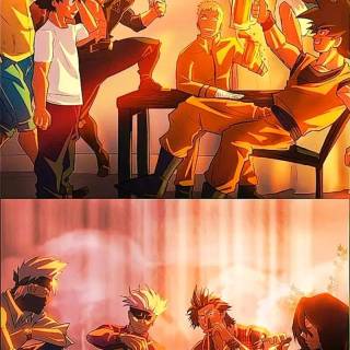 Tanjiro vs Gojo wallpaper