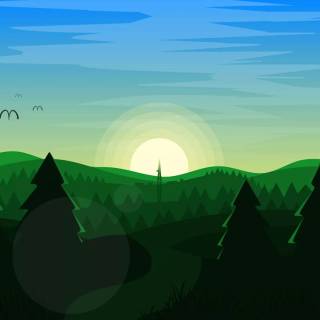 Clean green wallpaper