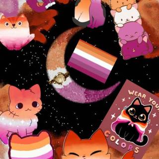 Gay cats wallpaper