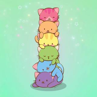 Gay cats wallpaper
